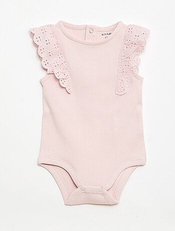 Body de manga corta con volantes