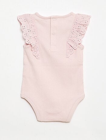 Body de manga corta con volantes