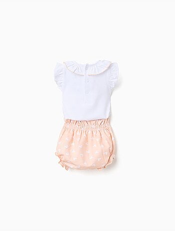 Body + cubrepañal con estampado de Minnie