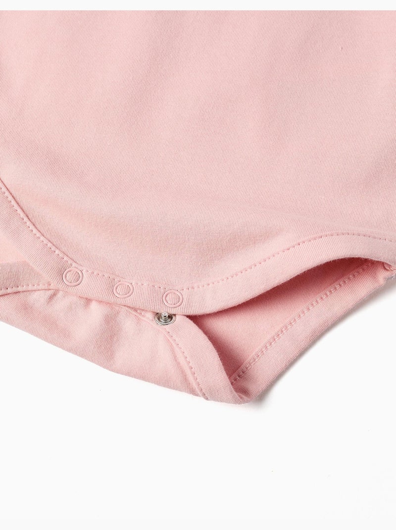 Body de algodón con cuello Peter Pan Rosa claro - Kiabi