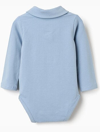 Body de algodón con estampado en el pecho