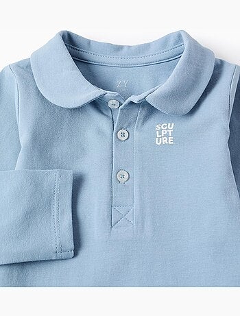 Body de algodón con estampado en el pecho