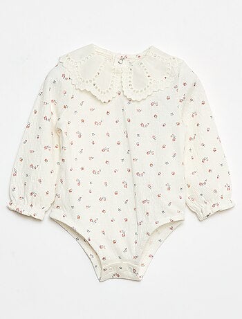 Body de algodón estampado
