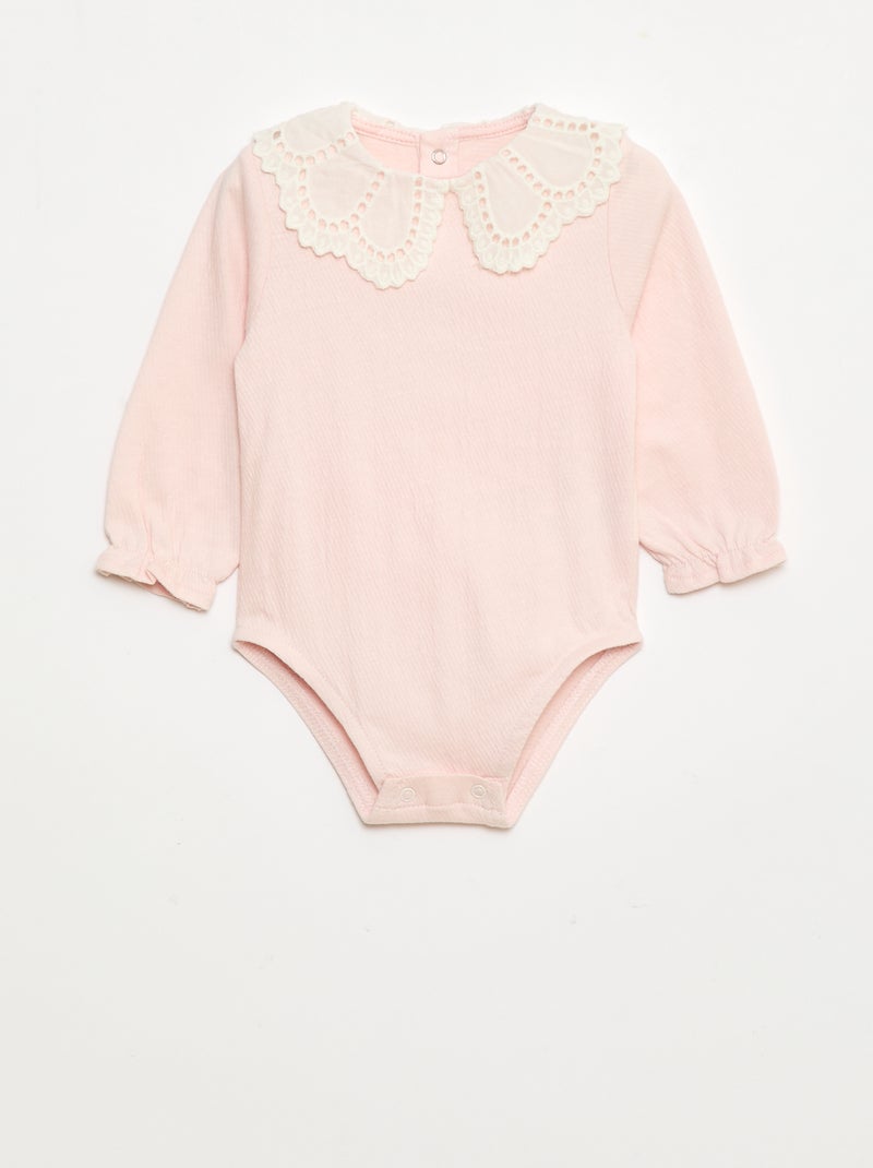 Body de algodón estampado Rosa - Kiabi