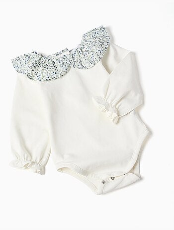 Body de algodón + pantalón corto con volantes You&Me