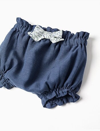 Body de algodón + pantalón corto con volantes You&Me