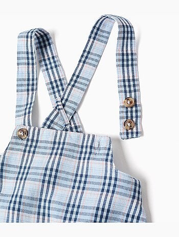 Body de algodón + ranita a cuadros B&S