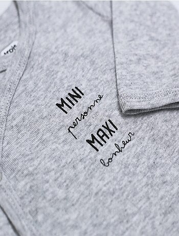 Body de bebé apertura cruzada