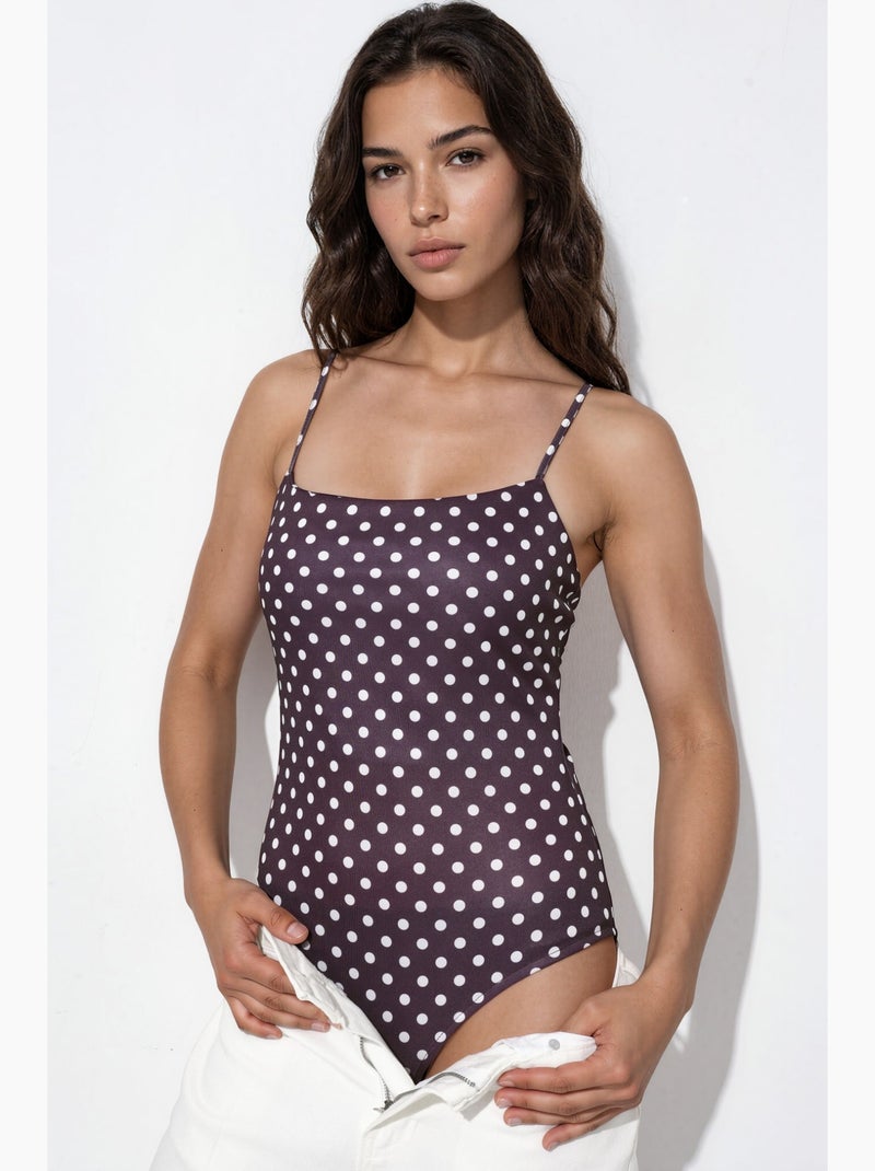 Body de lunares hiccup Violeta berenjena - Kiabi