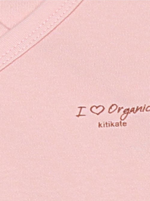 Body de manga corta en algodón orgánico - modelo basic | Kitikate - Kiabi