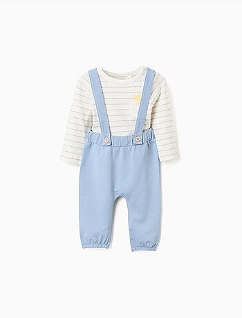 Body de manga larga a rayas + pantalón