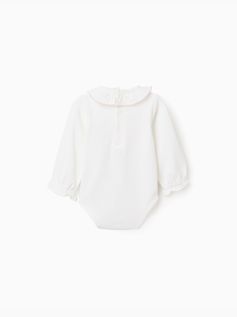 Body de manga larga con arcoíris estampado Blanco - Kiabi