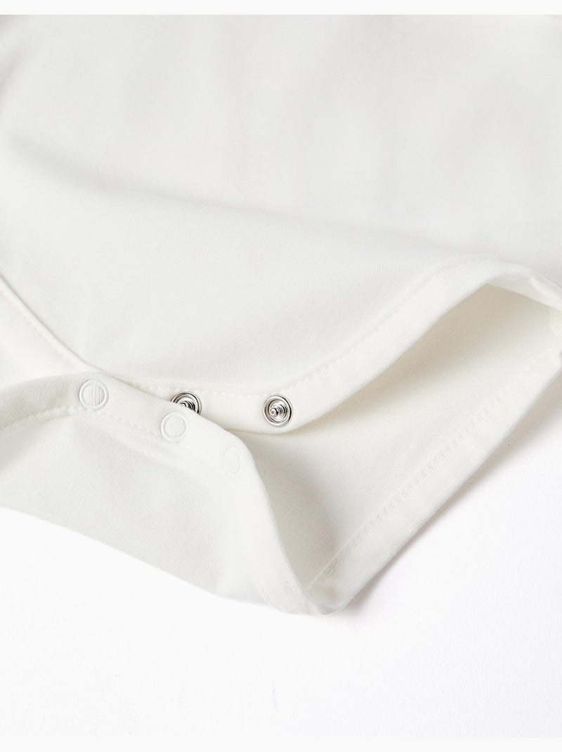 Body de manga larga con arcoíris estampado Blanco - Kiabi