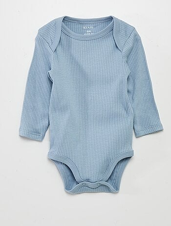 Body de manga larga con cuello americano - Pack de 3