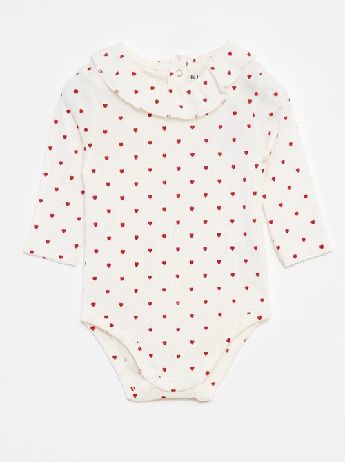 Body de manga larga con cuello - Kiabi