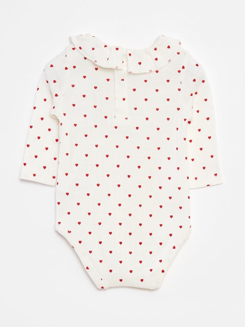 Body de manga larga con cuello - Kiabi