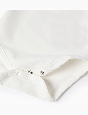 Body de manga larga con cuello con volantes