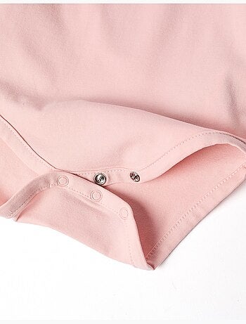 Body de manga larga con cuello con volantes