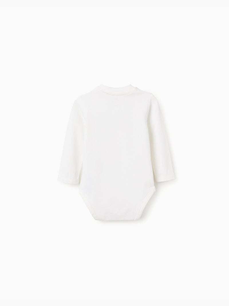 Body de manga larga con globo estampado Blanco - Kiabi