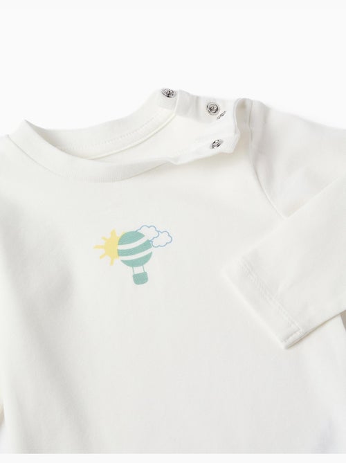 Body de manga larga con globo estampado - Kiabi