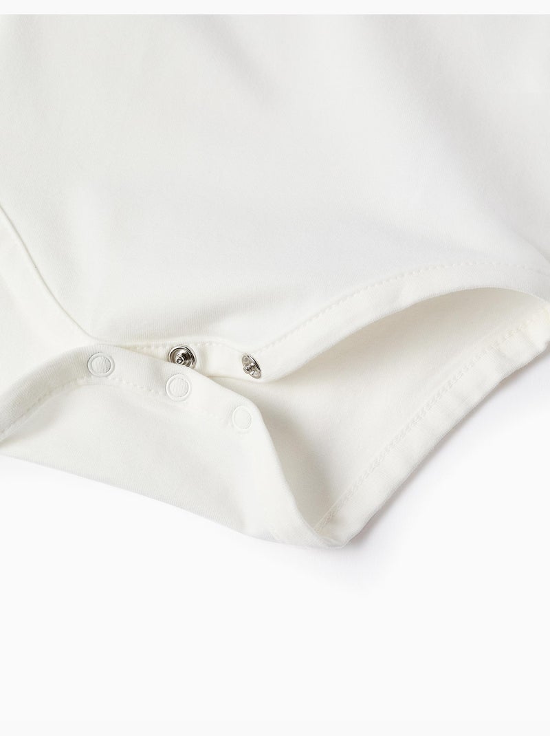 Body de manga larga con globo estampado Blanco - Kiabi
