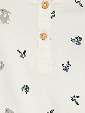 Body de manga larga con motivo