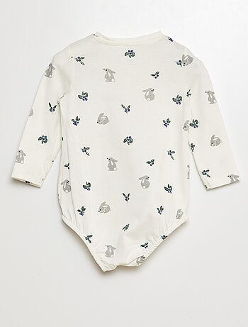 Body de manga larga con motivo