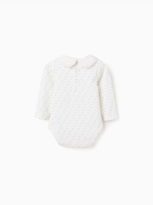 Body de manga larga con motivo de hojas - Kiabi