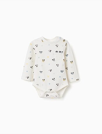 Body de manga larga con motivo de Mickey