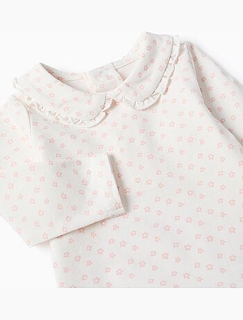 Body de manga larga con motivo floral