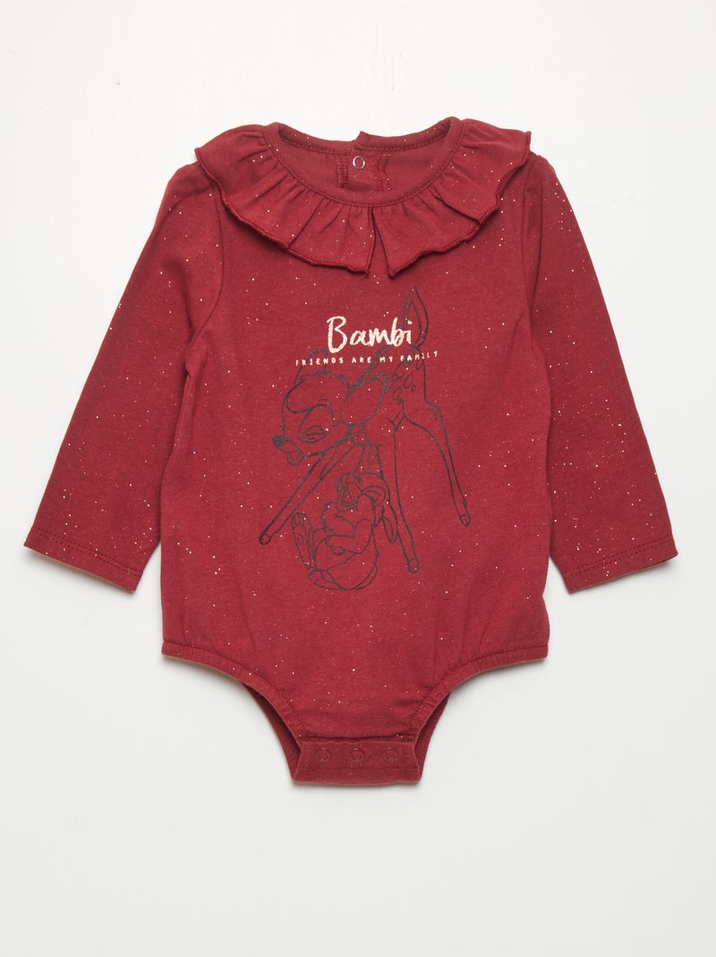 Body de manga larga 'Disney' ROJO - Kiabi