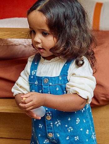 Body de manga larga en punto smock