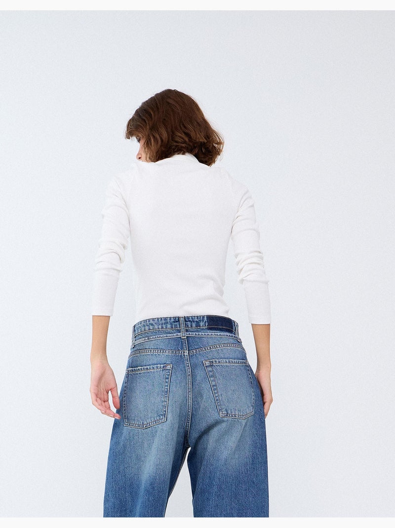 Body de manga larga, mo fashion Beige - Kiabi