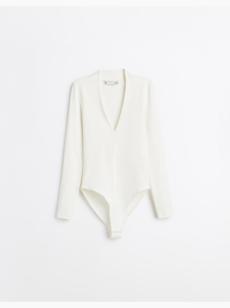 Body de manga larga, mo fashion Beige - Kiabi