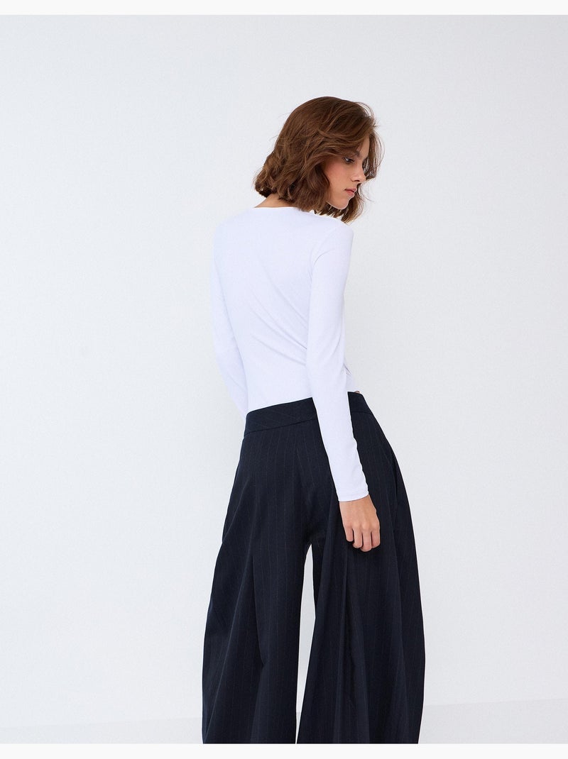 Body de manga larga, mo fashion Blanco - Kiabi