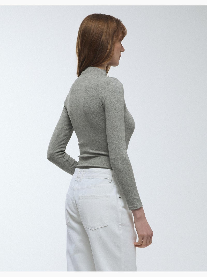 Body de manga larga, MO Fashion Gris - Kiabi