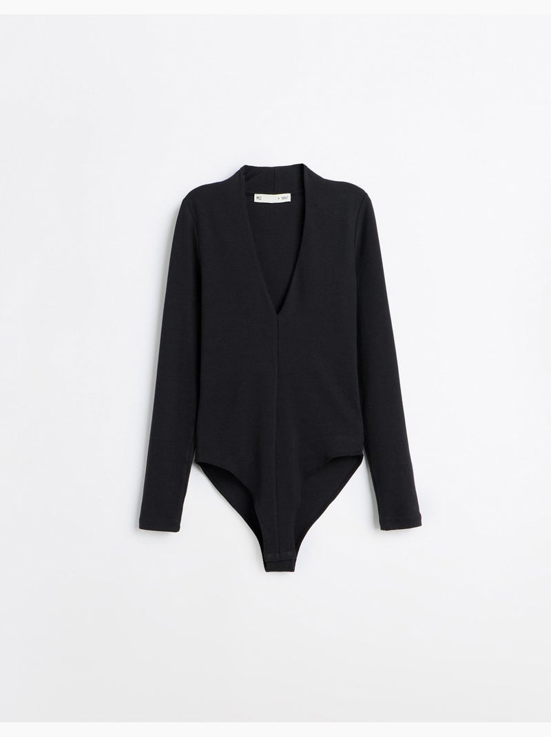 Body de manga larga, mo fashion Negro - Kiabi