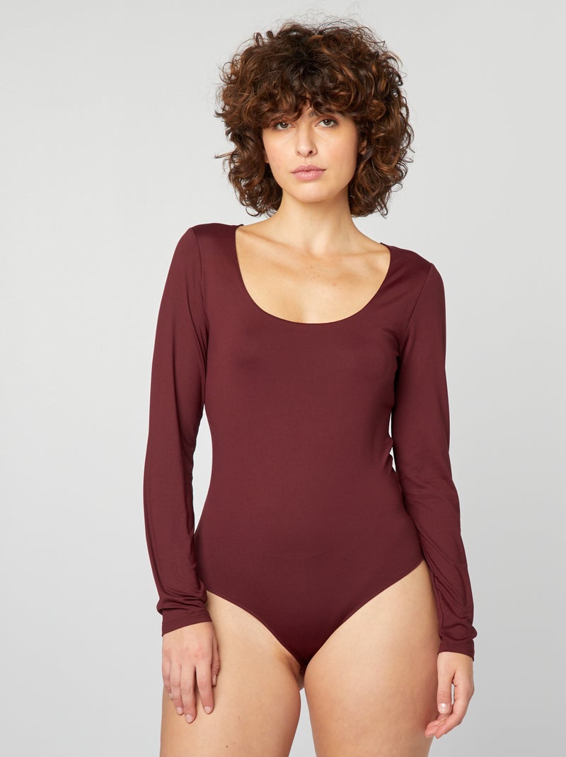 Body de manga larga rojo - Kiabi