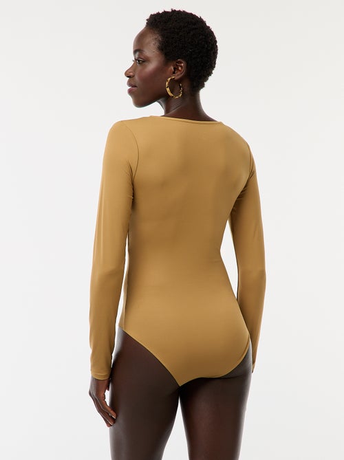 Body de manga larga y cuello redondo - Kiabi