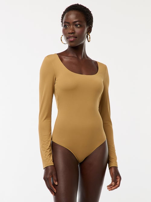 Body de manga larga y cuello redondo - Kiabi