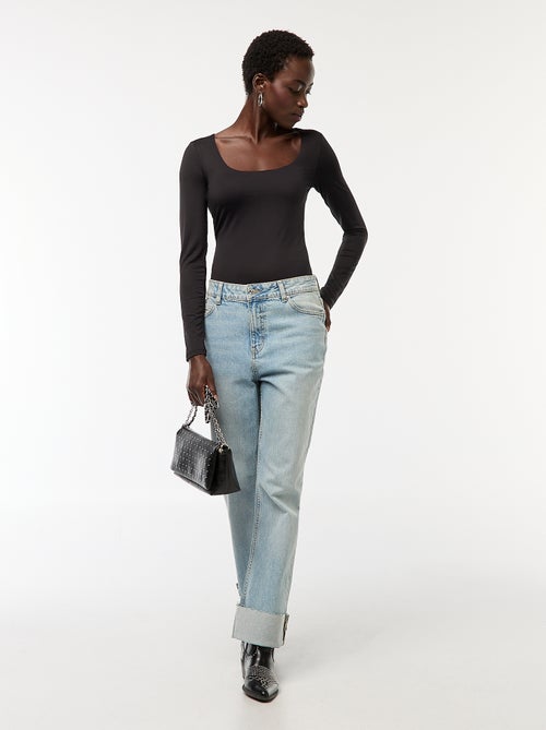 Body de manga larga y cuello redondo - Kiabi