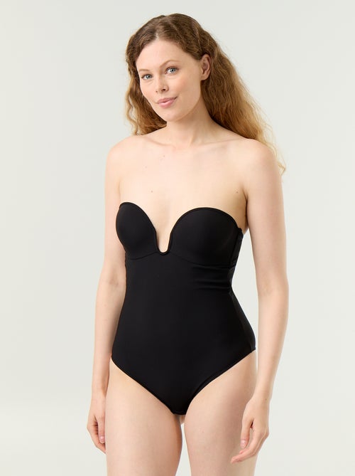 Body de microfibra con copas integradas - Kiabi Body de microfibra con copas integradas - Kiabi