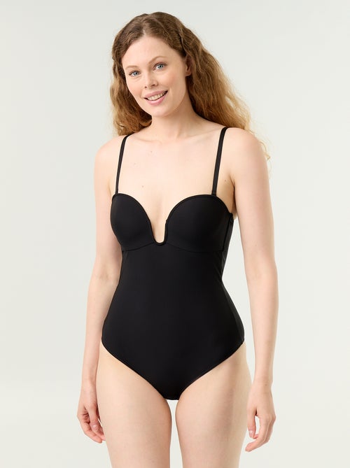 Body de microfibra con copas integradas - Kiabi Body de microfibra con copas integradas - Kiabi