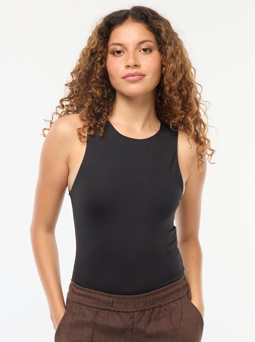 Body de microfibra con sisa americana - Kiabi