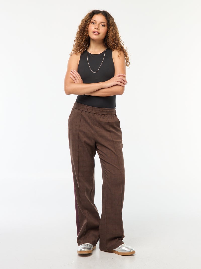 Body de microfibra con sisa americana negro - Kiabi