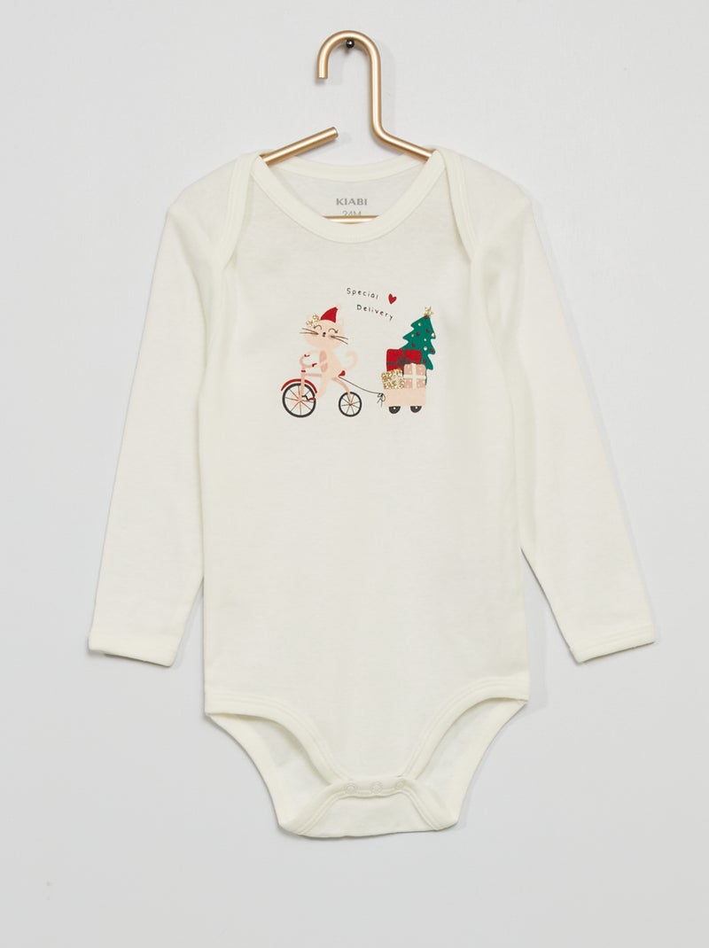 Body de Navidad BLANCO - Kiabi