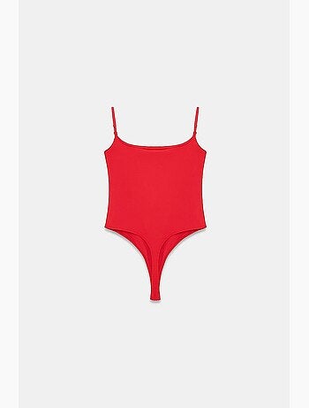 Body de nylon sin mangas con escote cuadrado dilvin