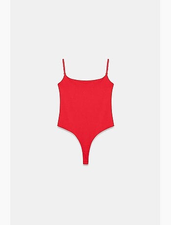 Body de nylon sin mangas con escote cuadrado dilvin
