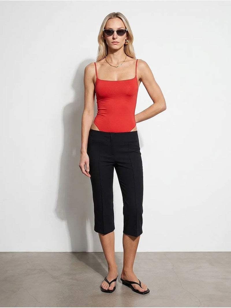 Body de nylon sin mangas con escote cuadrado dilvin Rojo - Kiabi