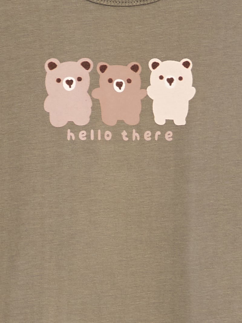 Body de punto estampado VERDE - Kiabi